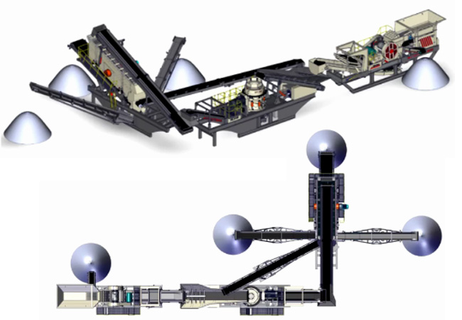 水泥塊破碎用什么設備可以達到產能100噸？拆遷水泥塊破碎機設備選型方案 